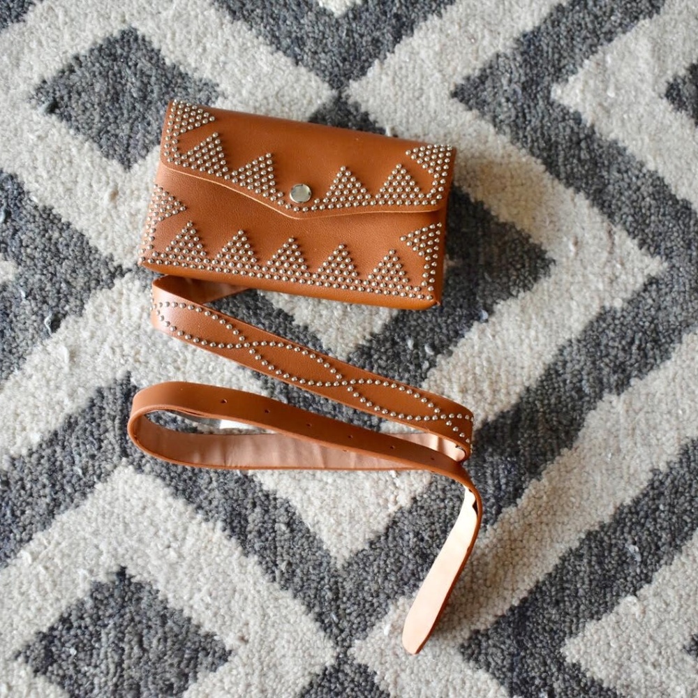 Tan Festival Fanny Pack Belt Wallet Waist Bag